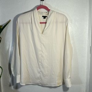 Lightweight lined cream color blouse